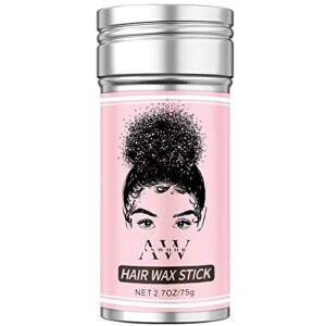 AnWoor Wax Stick for Hair, Hair Pomade Stick Smoothing & Slick Stick for Wigs Non-greasy Styling Hair Wax Stick for Flyaways
