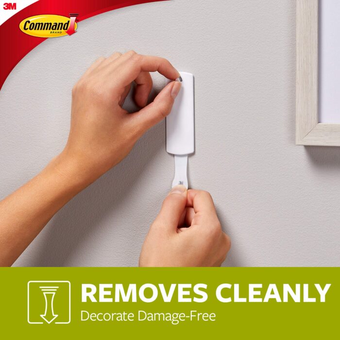 Command 10014485 Picture-Hanging Hooks, Large, White, 3 Count - Image 3